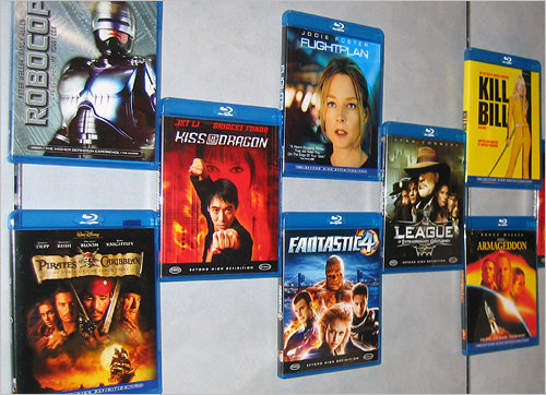 Sample packaging for future Blu-ray Disc releases.