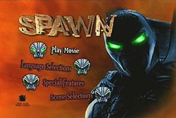 Menu for New Line's Spawn DVD