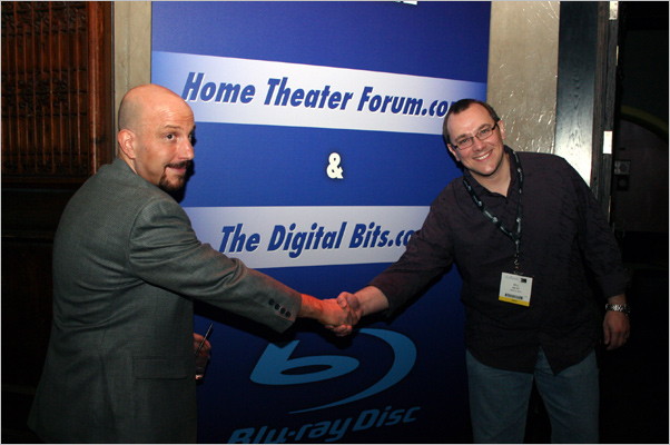 Ron and Bill at the Blu-ray Group's 10th Anniversary party for The Bits & HTF