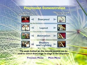 "Progression Demonstration" page