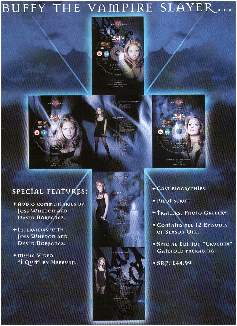 Buffy the Vampire Slayer: Season One DVD Cover Scan  (250k)