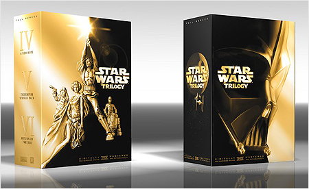 Star Wars Trilogy (3-D view of full frame packaging)
