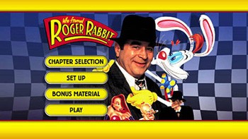 Main menu for Roger Rabbit DVD