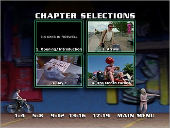 Six Days in Roswell - Chapter Menu