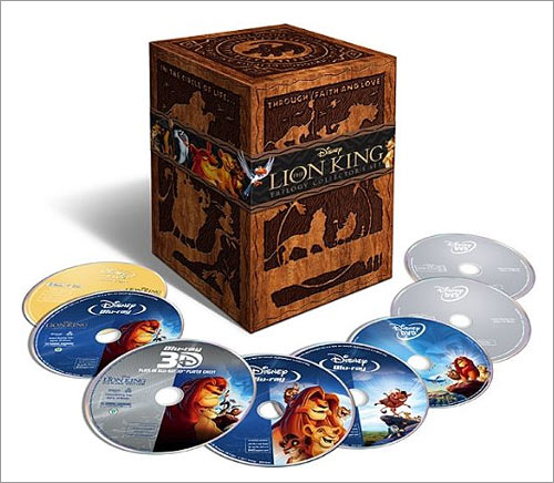 The Lion King Trilogy Collector's Set (Blu-ray/Blu-ray 3D/DVD)
