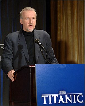 James Cameron at the DVD press event