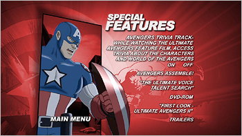 Ultimate Avengers - Special Features Menu