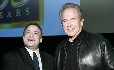 Warner's George Feltenstein and actor Warren Beatty