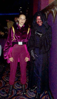 Darth Maul and an unidentified female Jedi.