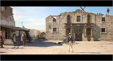 The Alamo set as seen in the film.