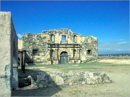 The Alamo set today.