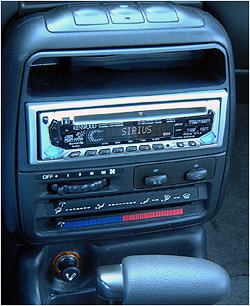 Kenwood KDC-MP222 installed in-dash