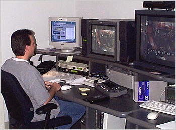 An MPEG-2 video compression station.