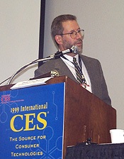 Panel moderator Paul Gluckman