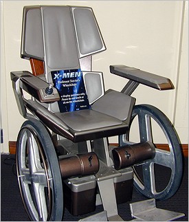 The Professor's wheelchair.